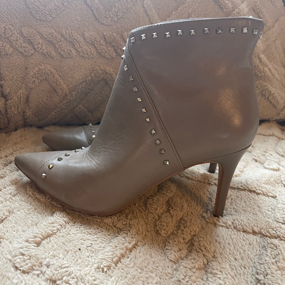Marc Fisher Tan Stiletto Ankle Booties